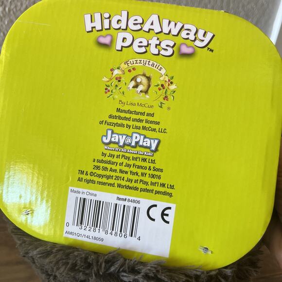 Jay At Play 15" Hideaway Pets (Hedgehog) NEW With Tags As Seen On TV - Picture 8 of 9